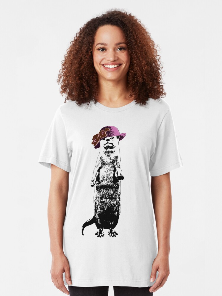 Alternate view of I Really Otter Be Going Now Slim Fit T-Shirt