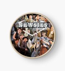 Newsies on Broadway photo collage Clock
