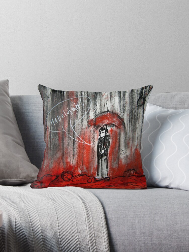 It S Raining Men Throw Pillow By Dandyjon Redbubble