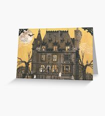 Moribund Manor - Haunted House Greeting Card
