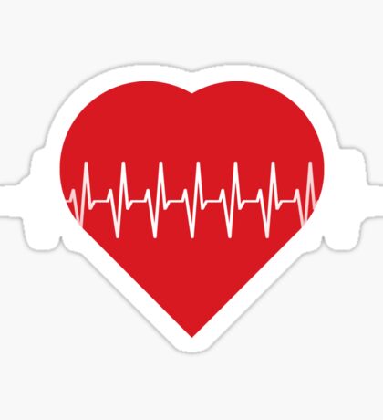 Ecg: Stickers | Redbubble