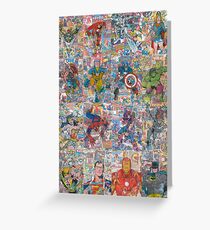 Superheroes Galore Greeting Card