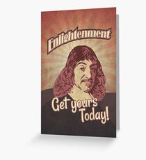 Rene Descartes' Enlightenment Greeting Card