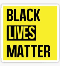 Pegatina Black Lives Matter (amarillo)