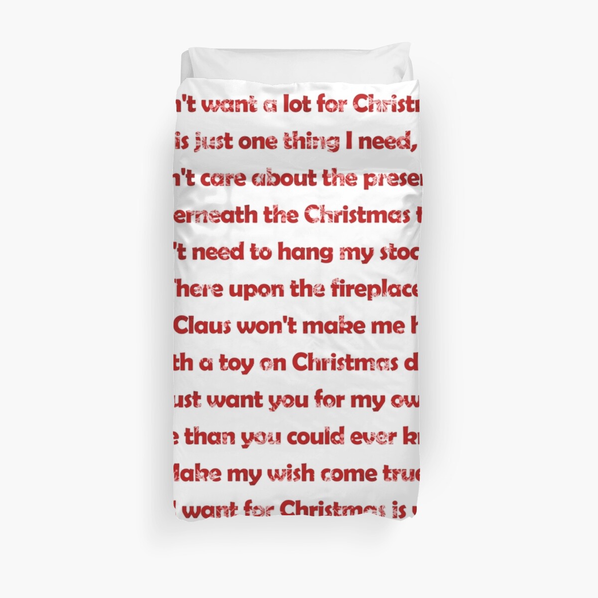 All for christmas is you lyrics