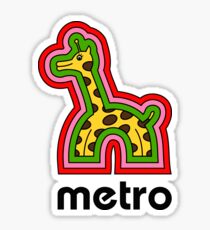 Metro Giraffe Sticker