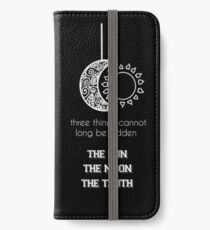 Übernatürlich - Teen Wolf Zitat iPhone Flip-Case/Hülle/Skin