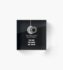 Supernatural - Teen Wolf Quote Acrylic Block