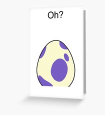 Pokemon GO Egg Oh? Purple 10km Greeting Card