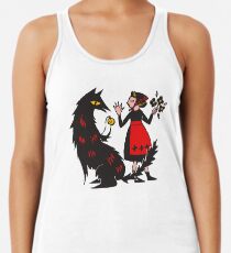 Wie spät ist es, Herr Wolf? Racerback Tank Top