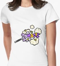 cartoon magic wand Women's Fitted T-Shirt