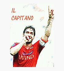 Francesco Totti "IL Capitano" ROMA Photographic Print