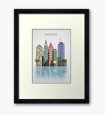 San Diego Stadt Gerahmtes Wandbild