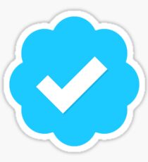 Twitter Verified badge sticker Sticker