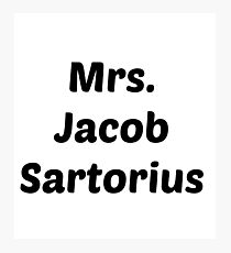 Mrs. Jacob Sartorius Photographic Print