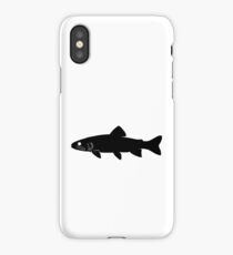 Trout Fish Silhouette (Black) iPhone Case