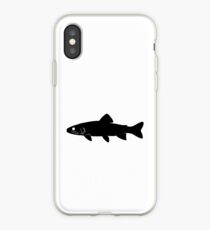 Trout Fish Silhouette (Black) iPhone Case
