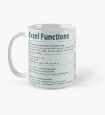 Excel formula cheat sheet 1 Mug