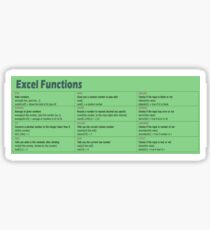 sticker excel sheet Redbubble Stickers Excel: