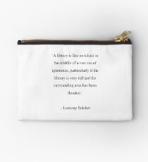 Bolso de mano Lemony Snicket - Presupuesto de la biblioteca