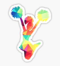 Bunte Cheerleader Sticker