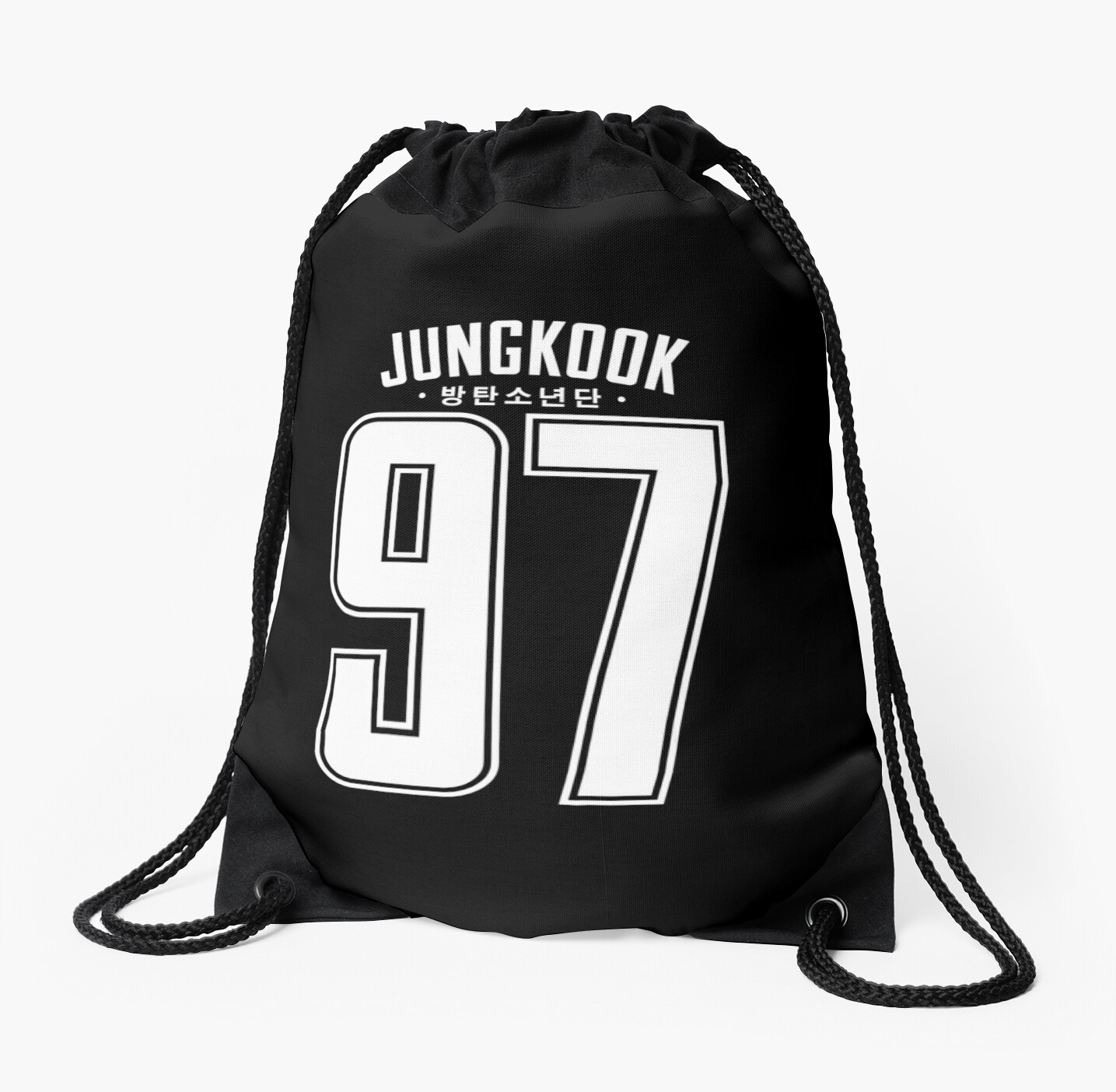 "BTS Jungkook 97" Drawstring Bags by whatamistry | Redbubble