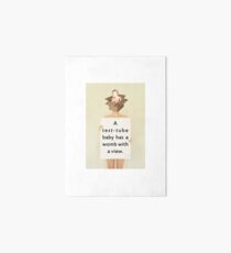 Test Tube Baby Art Board Print