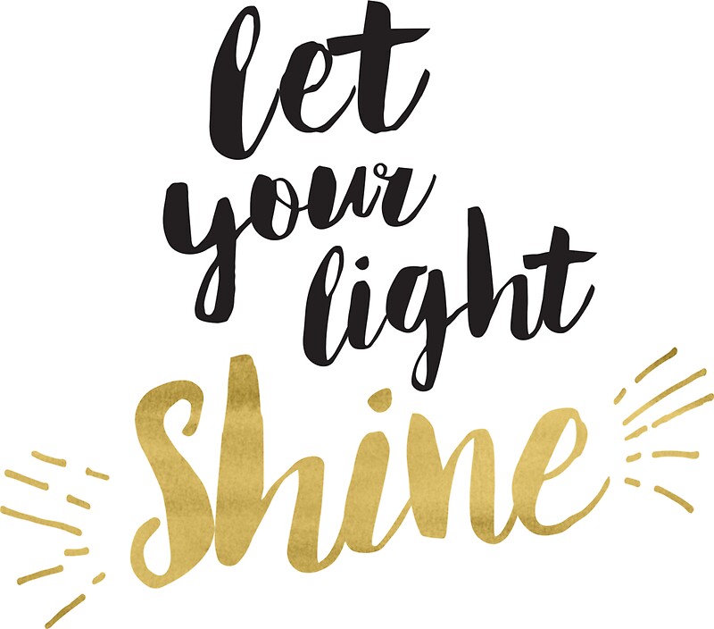 "Let Your light Shine" Stickers by Kathleen Johnson | Redbubble