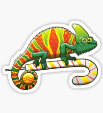 Christmas Chameleon Sticker