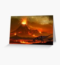 Tyrannosaurus - End of Days Version II Greeting Card