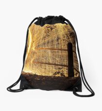 Circle of fire Drawstring Bag