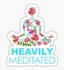 Heavily Meditated Floral Sticker