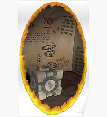 Orange Portal Unwalled Poster