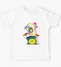 Drummer Cartoon Kids Tee