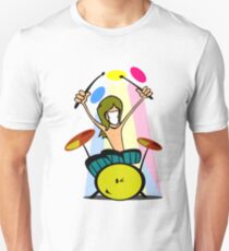 Drummer Cartoon Unisex T-Shirt
