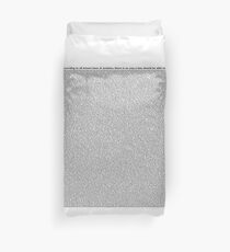 bee movie script Duvet Cover