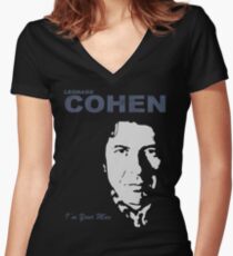 Ich bin dein Mann Tailliertes T-Shirt mit V-Ausschnitt