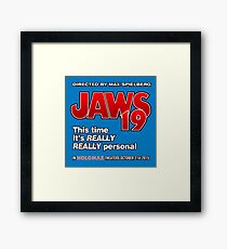 Jaws 19 - This time it's really really personal (Back to the Future) Framed Print