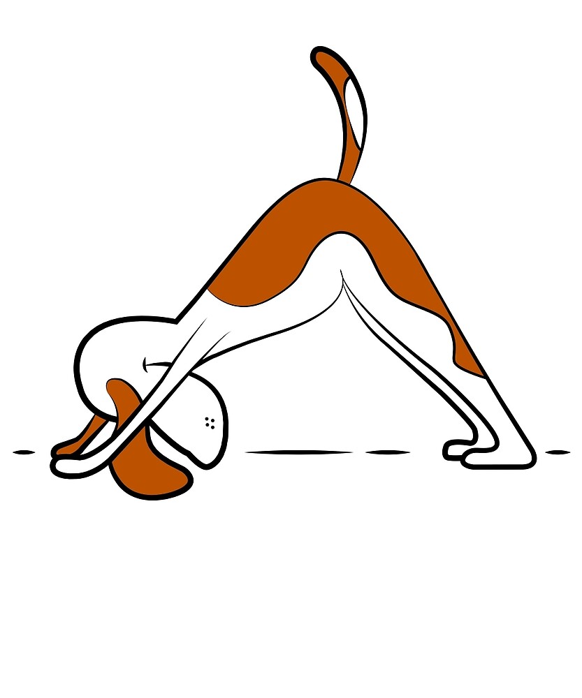 "Yoga Dog " by bucksworthy Redbubble