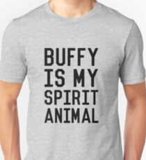 Buffy is my Spirit Animal_Black Unisex T-Shirt