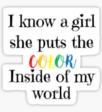 Daughters Lyrics Sticker