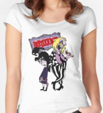 Beetlejuice - Lydia & Beetlejuice Group 01 Women's Fitted Scoop T-Shirt