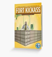 Fort Kickass Greeting Card