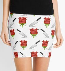 Larry Emojis - Rose and Dagger Mini Skirt