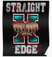 Straight Edge Drug Free sXe Poster