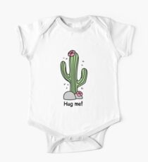 Cute cactus. Hug me! One Piece - Short Sleeve