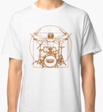 Vitruvian Drummer Man Classic T-Shirt