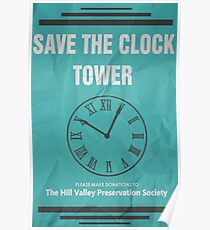 Save the Clock Tower (Back to the Future Print) Poster