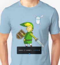 King of the Hill - Link from Zelda and Navi - Parody - Dang it Bobby, listen! Unisex T-Shirt