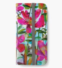 Sommerrosen iPhone Flip-Case/Hülle/Skin